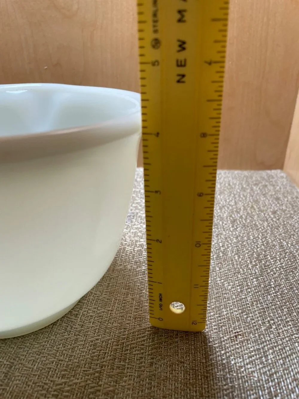 Fire-King White Milk Glass Mixing Bowl Set Made For Sunbeam & Hamilton Beach